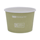 Eco-Products World Art Renewable and Compostable Food Container, 16 oz, 4.05 Diameter x 3 h, Seafoam, Paper, 25/Pack, 20 Packs/Carton