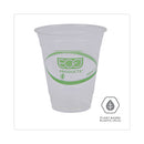 Eco-Products GreenStripe Renewable and Compostable Cold Cups, 12 oz, Clear, 50/Pack, 20 Packs/Carton