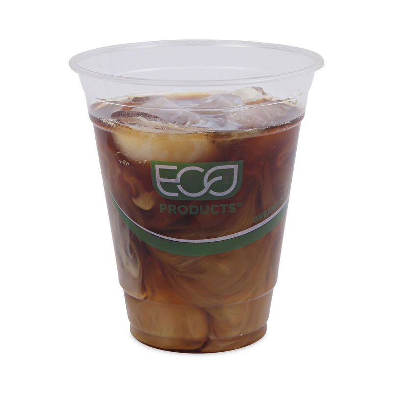 Eco-Products GreenStripe Renewable and Compostable Cold Cups, 12 oz, Clear, 50/Pack, 20 Packs/Carton