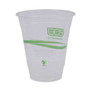 Eco-Products GreenStripe Renewable and Compostable Cold Cups, 12 oz, Clear, 50/Pack, 20 Packs/Carton