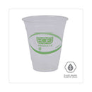 Eco-Products GreenStripe Renewable and Compostable Cold Cups Convenience Pack, 12 oz, Clear, 50/Pack