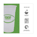 Eco-Products GreenStripe Renewable and Compostable Cold Cups, 20 oz, Clear, 50/Pack, 20 Packs/Carton