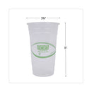 Eco-Products GreenStripe Renewable and Compostable PLA Cold Cups, 24 oz, 50/Pack, 20 Packs/Carton