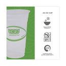 Eco-Products GreenStripe Renewable and Compostable PLA Cold Cups, 24 oz, 50/Pack, 20 Packs/Carton