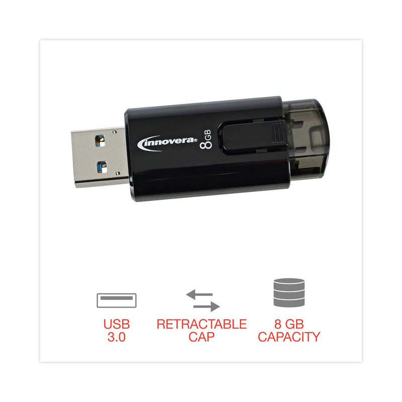 Innovera USB 3.0 Flash Drive, 8 GB