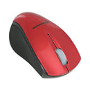 Innovera Mini Wireless Optical Mouse, 2.4 GHz Frequency/30 ft Wireless Range, Left/Right Hand Use, Red/Black