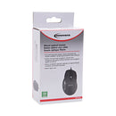 Innovera Full-Size Wired Optical Mouse, USB 2.0, Right Hand Use, Black