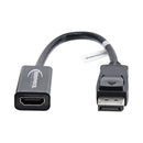Innovera DisplayPort-HDMI Adapter, 0.65 ft, Black