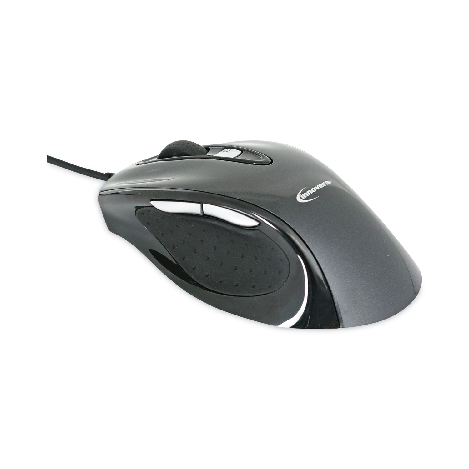 Full-Size Wired Optical Mouse, USB 2.0, Right Hand Use, Black by ...