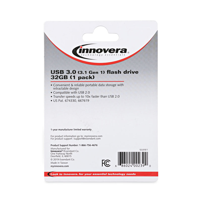 Innovera USB 3.0 Flash Drive, 32 GB