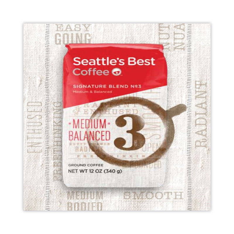 Seattle's Best Port Side Blend Whole Bean Coffee, Medium Roast, 12 oz Bag, 6/Carton