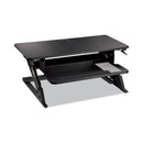 3M Precision Standing Desk, 35.4" x 22.2" x 6.2" to 20", Black