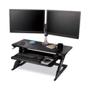 3M Precision Standing Desk, 35.4" x 22.2" x 6.2" to 20", Black