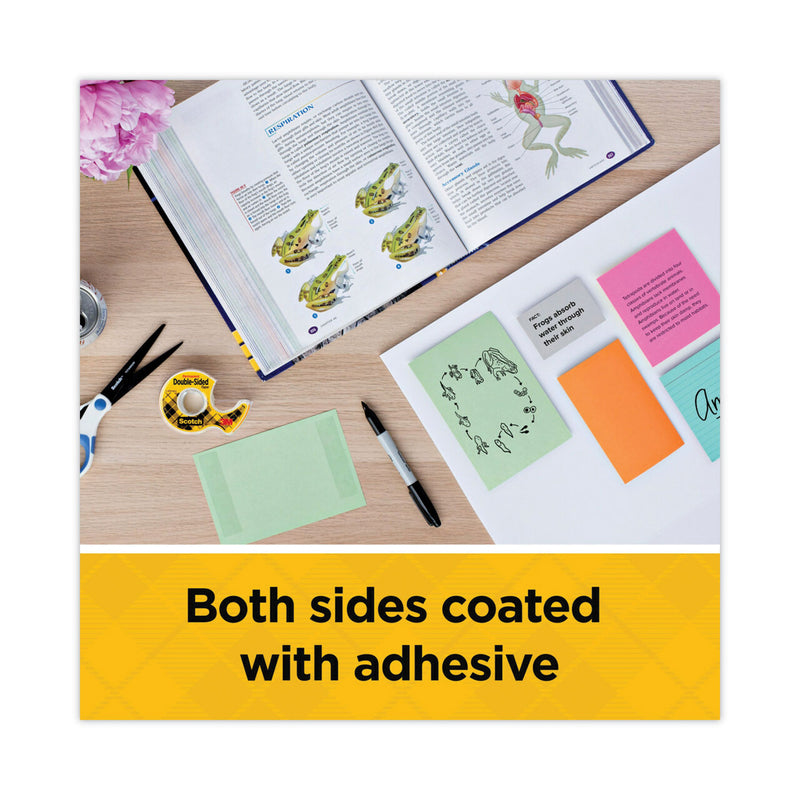 Scotch Double-Sided Permanent Tape in Handheld Dispenser, 1" Core, 0.5" x 20.83 ft, Clear