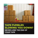 Scotch Sure Start Packaging Tape with Dispenser, 1.5" Core, 1.88" x 22.2 yds, Clear