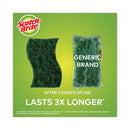Scotch-Brite Heavy-Duty Scrub Sponge, 4.5 x 2.7, 0.6" Thick, Yellow/Green, 6/Pack