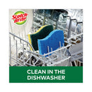 Scotch-Brite Heavy-Duty Scrub Sponge, 4.5 x 2.7, 0.6" Thick, Yellow/Green, 6/Pack