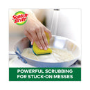 Scotch-Brite Heavy-Duty Scrub Sponge, 4.5 x 2.7, 0.6" Thick, Yellow/Green, 6/Pack
