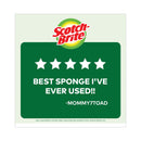 Scotch-Brite Heavy-Duty Scrub Sponge, 4.5 x 2.7, 0.6" Thick, Yellow/Green, 6/Pack