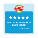 Scotch-Brite Non-Scratch Multi-Purpose Scrub Sponge, 4.4 x 2.6, 0.8" Thick, Blue, 6/Pack