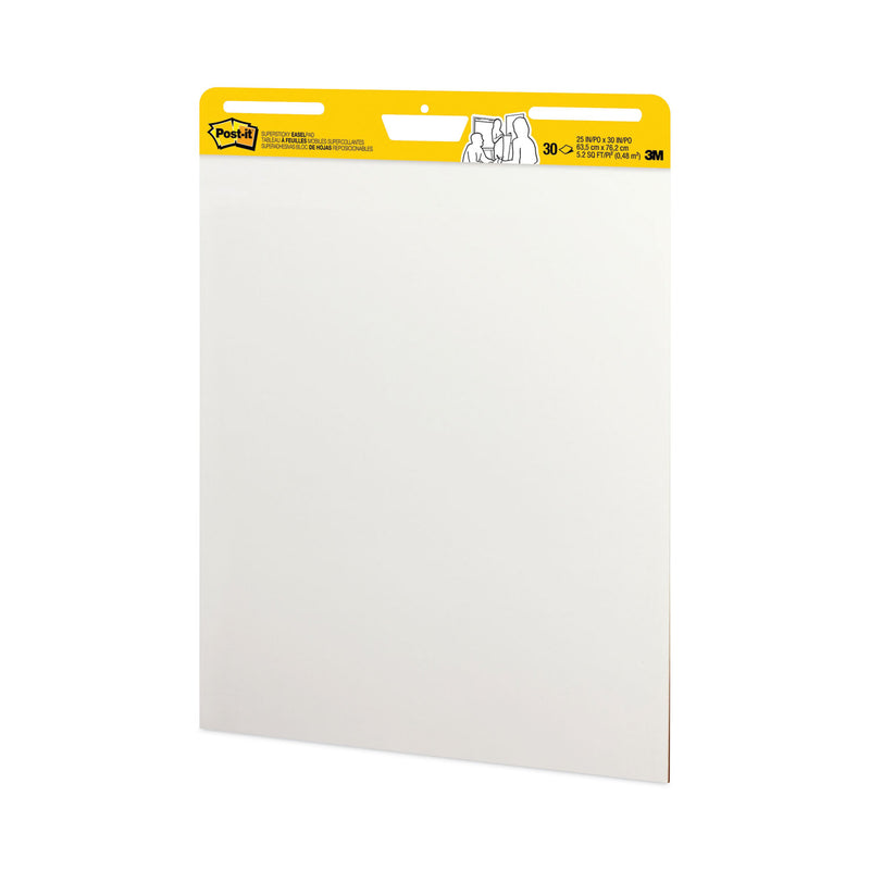 Post-it Vertical-Orientation Self-Stick Easel Pads, Unruled, 25 x 30, White, 30 Sheets, 2/Carton