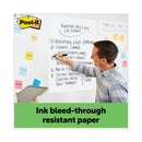 Post-it Vertical-Orientation Self-Stick Easel Pads, Green Headband, Unruled, 25 x 30, White, 30 Sheets, 2/Carton