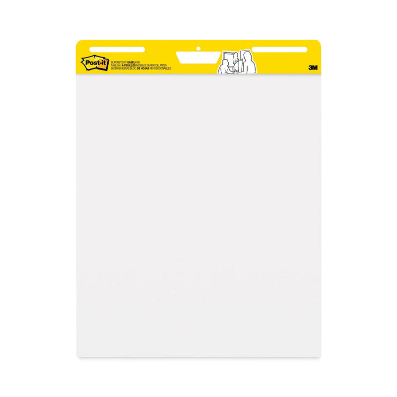 Post-it Vertical-Orientation Self-Stick Easel Pad Value Pack, Unruled, 25 x 30, White, 30 Sheets, 4/Carton