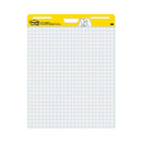 Post-it Vertical-Orientation Self-Stick Easel Pads, Quadrille Rule (1 sq/in), 25 x 30, White, 30 Sheets, 2/Carton