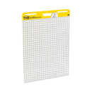 Post-it Vertical-Orientation Self-Stick Easel Pads, Quadrille Rule (1 sq/in), 25 x 30, White, 30 Sheets, 2/Carton
