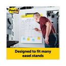 Post-it Vertical-Orientation Self-Stick Easel Pad Value Pack, Quadrille Rule (1 sq/in), 25 x 30, White, 30 Sheets, 4/Carton