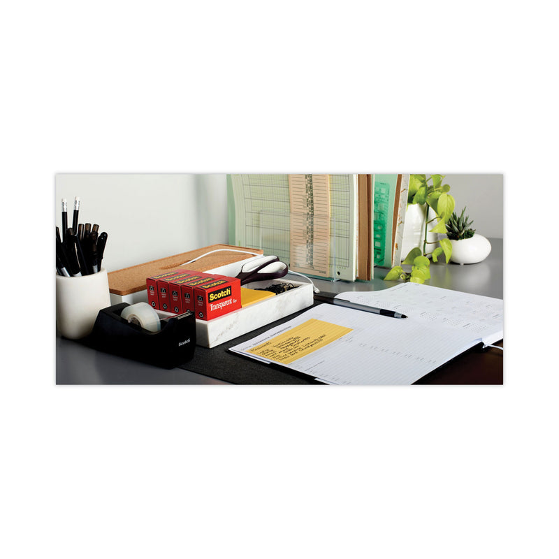 Scotch Transparent Tape, 1" Core, 0.75" x 83.33 ft, Transparent, 24/Pack