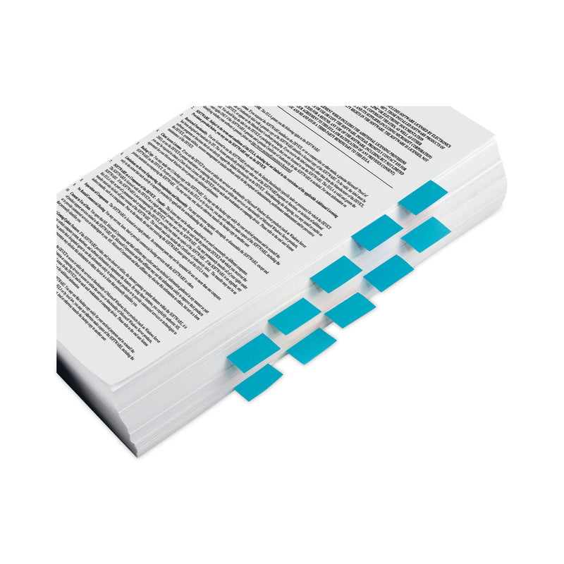 Post-it Standard Page Flags in Dispenser, Bright Blue, 100 Flags/Dispenser
