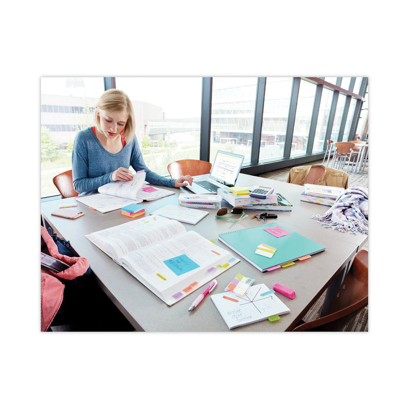 Post-it Standard Page Flags in Dispenser, Blue, 50 Flags/Dispenser, 2 Dispensers/Pack