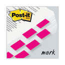 Post-it Standard Page Flags in Dispenser, Bright Pink, 100 Flags/Dispenser