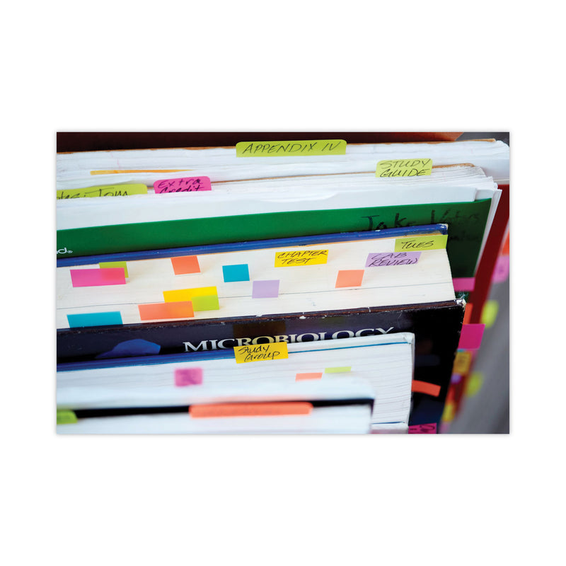 Post-it Standard Page Flags in Dispenser, Bright Pink, 100 Flags/Dispenser