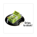 Post-it Page Flags in Dispenser, "Sign and Date", Bright Green, 200 Flags/Dispenser