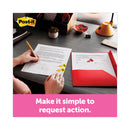 Post-it High Volume Flag Dispenser, "Sign Here", Red, 200 Flags/Dispenser