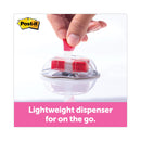 Post-it High Volume Flag Dispenser, "Sign Here", Red, 200 Flags/Dispenser