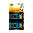 Post-it Arrow Message 1" Page Flags, "Initial Here", Blue, 50 Flags Dispensers/2 Dispensers/Pack