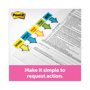 Post-it Arrow Message 1" Page Flags, "Notarize," Yellow, 50 Flags/Dispenser, 2 Dispensers/Pack