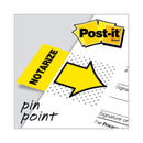Post-it Arrow Message 1" Page Flags, "Notarize," Yellow, 50 Flags/Dispenser, 2 Dispensers/Pack