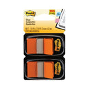 Post-it Standard Page Flags in Dispenser, Orange, 50 Flags/Dispenser, 2 Dispensers/Pack