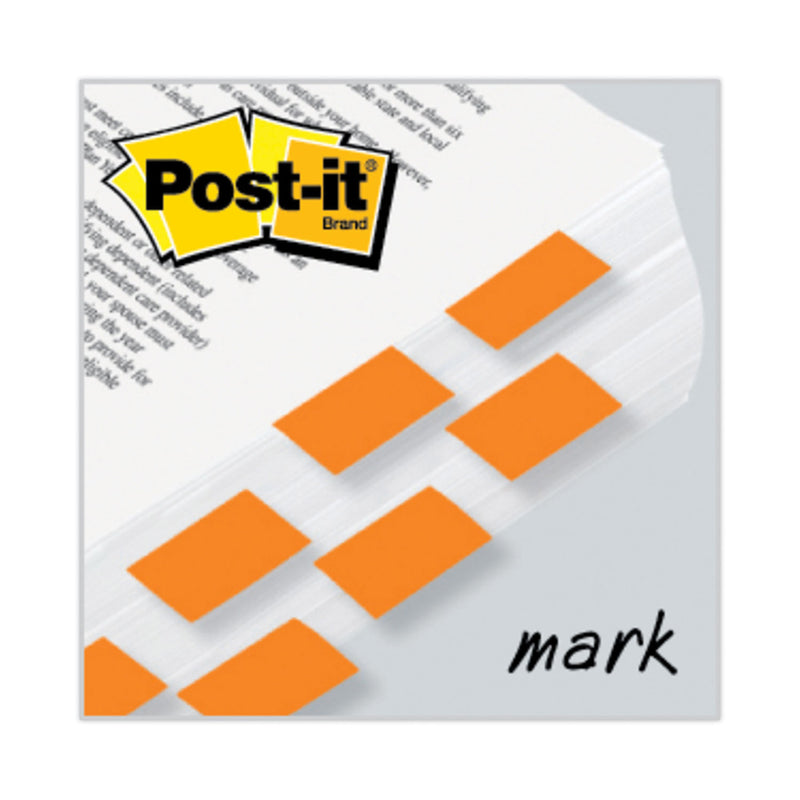 Post-it Standard Page Flags in Dispenser, Orange, 50 Flags/Dispenser, 2 Dispensers/Pack