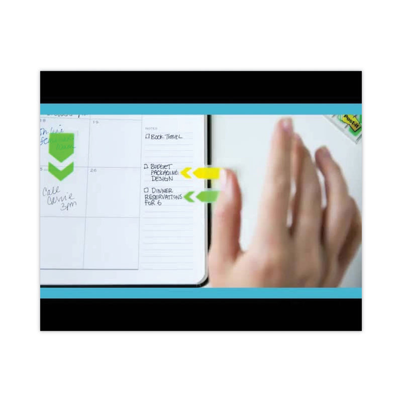 Post-it Standard Page Flags in Dispenser, Red, 50 Flags/Dispenser, 2 Dispensers/Pack