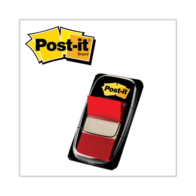 Post-it Marking Page Flags in Dispensers, Red, 50 Flags/Dispenser, 12 Dispensers/Pack