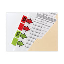 Post-it Arrow Message 1" Page Flags, "Sign and Date", Green, 50 Flags/Dispenser, 2 Dispensers/Pack