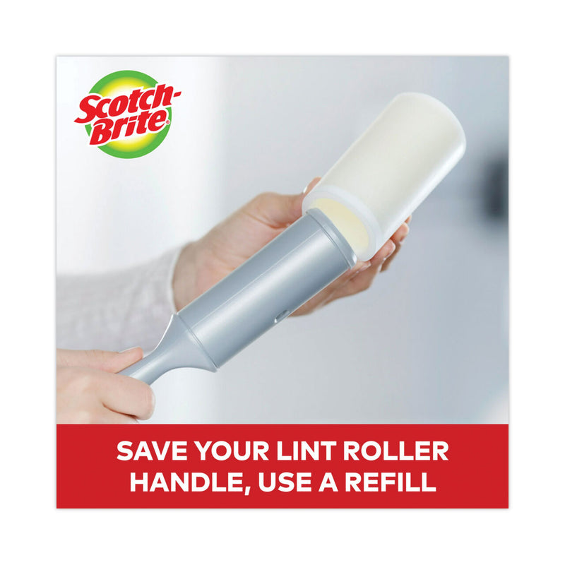 Scotch-Brite Lint Roller Refill Roll, 60 Sheets/Roll