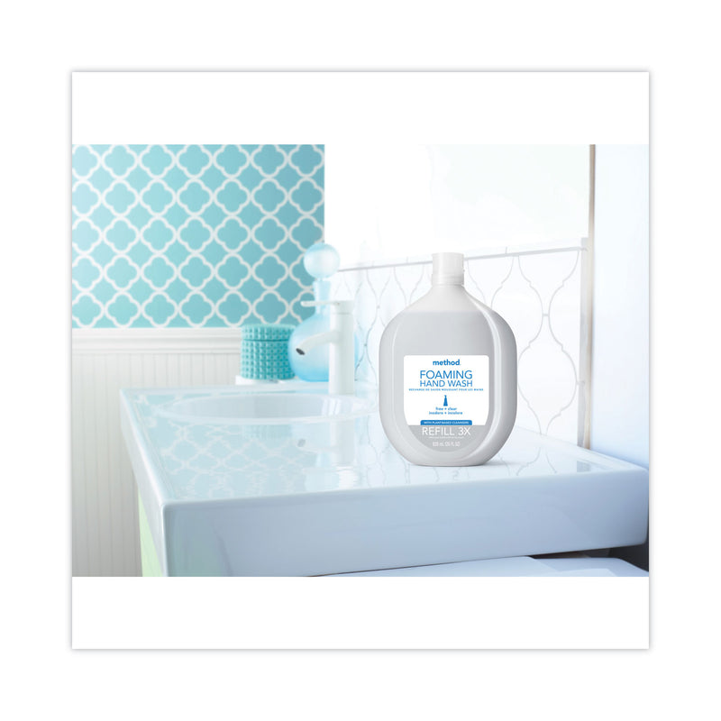 Method Foaming Hand Wash Refill Tub, Fragrance-Free, 28 oz Tub, 4/Carton