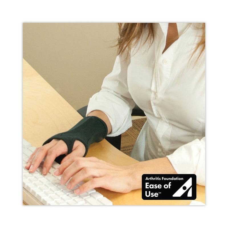 IMAK SmartGlove Wrist Wrap, Medium, Fits Hands Up to 3.75" Wide, Black
