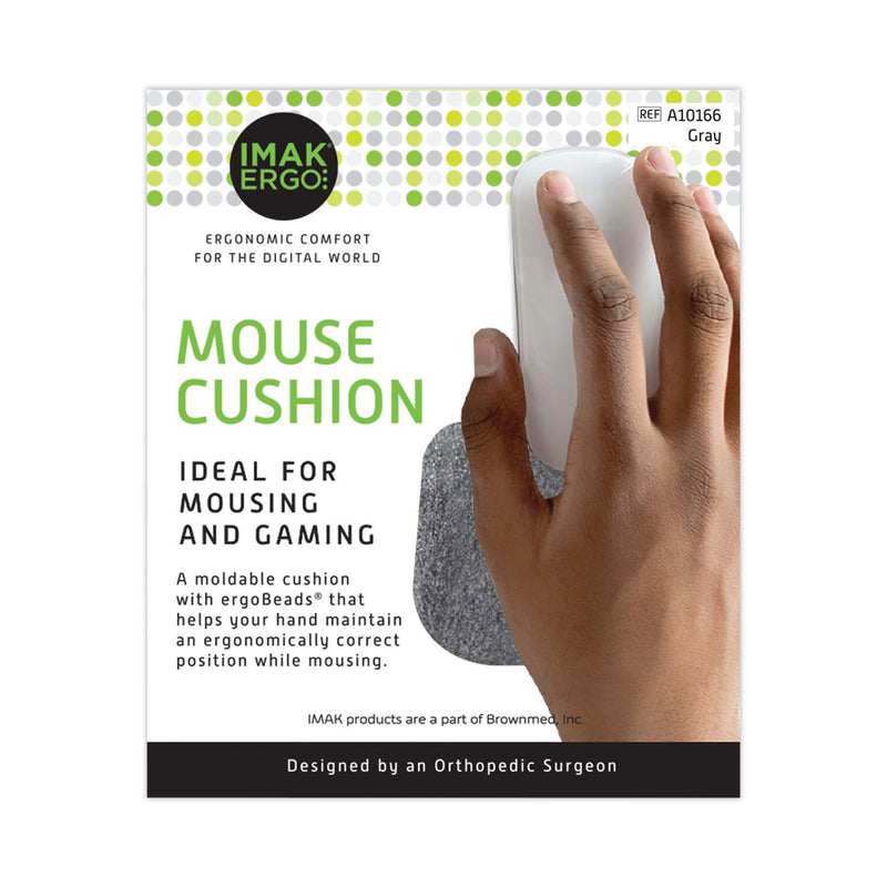 IMAK Mouse Wrist Cushion, 5.75 x 3.75, Gray